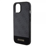 Guess iPhone 15 Kuori Bottom Stripe MagSafe Musta