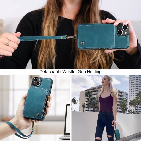 CaseMe iPhone 15 -suojakotelo, C20-sarja, petrolinsininen