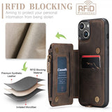 CaseMe iPhone 15 -kuori, C20-sarja, kahvi