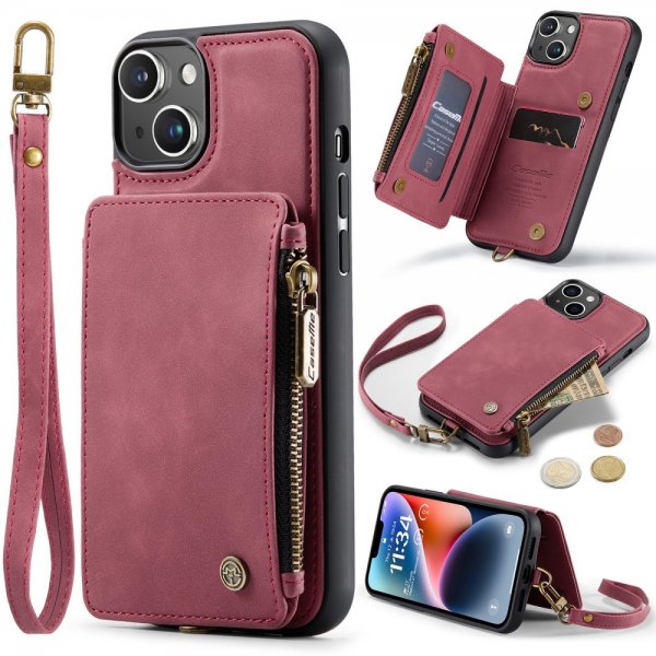 CaseMe iPhone 15 -suojakuori C20 Series, punainen