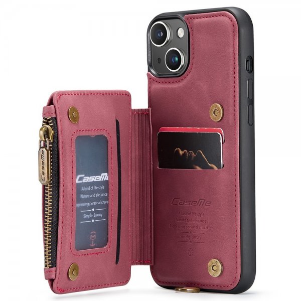 CaseMe iPhone 15 -suojakuori C20 Series, punainen