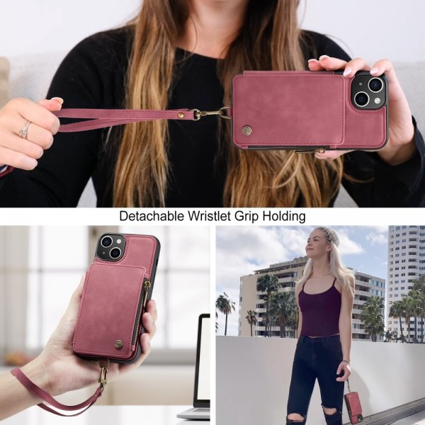 CaseMe iPhone 15 -suojakuori C20 Series, punainen