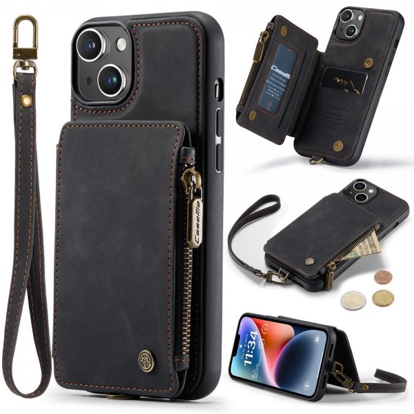 CaseMe iPhone 15 -kuori C20-sarja Musta