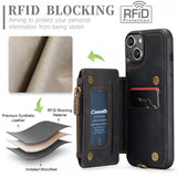 CaseMe iPhone 15 -kuori C20-sarja Musta