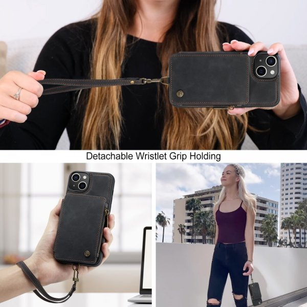 CaseMe iPhone 15 -kuori C20-sarja Musta