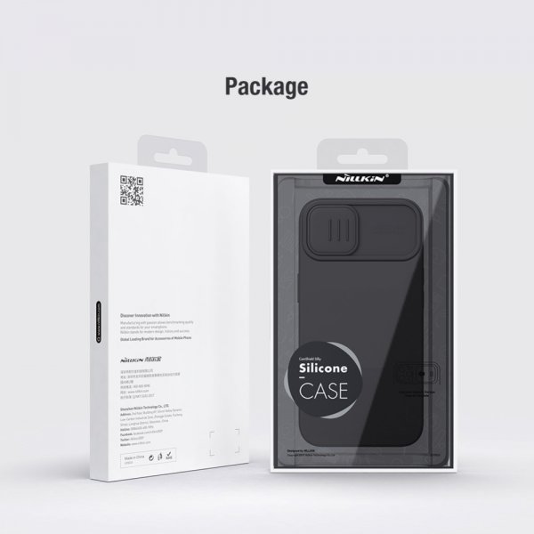 Nillkin iPhone 15 kuori CamShield Silky vihreä
