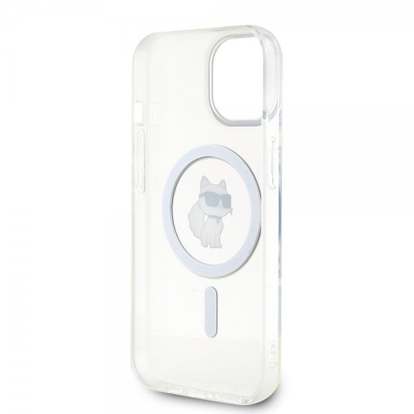 Karl Lagerfeld iPhone 15 -kuori Choupette MagSafe, läpinäkyvä