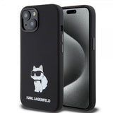 Karl Lagerfeld iPhone 15 -kuori Choupette NFT Musta