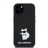 Karl Lagerfeld iPhone 15 -kuori Choupette NFT Musta