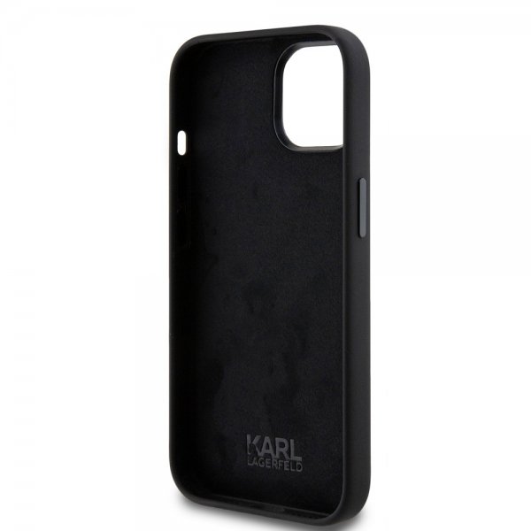 Karl Lagerfeld iPhone 15 -kuori Choupette NFT Musta