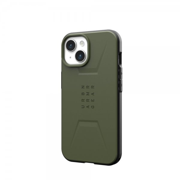 Urban Armor Gear (UAG) iPhone 15 Civilian MagSafe -suojakuori, Olive Drab