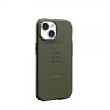 Urban Armor Gear (UAG) iPhone 15 Civilian MagSafe -suojakuori, Olive Drab