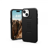 Urban Armor Gear (UAG) iPhone 15 -suojakuori Civilian MagSafe, musta