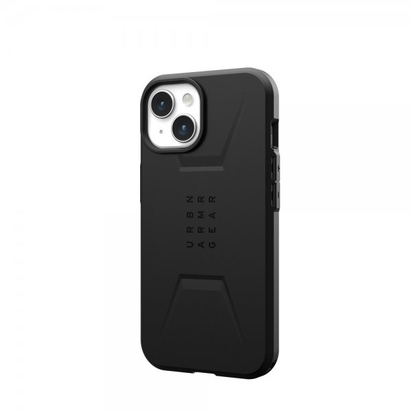 Urban Armor Gear (UAG) iPhone 15 -suojakuori Civilian MagSafe, musta
