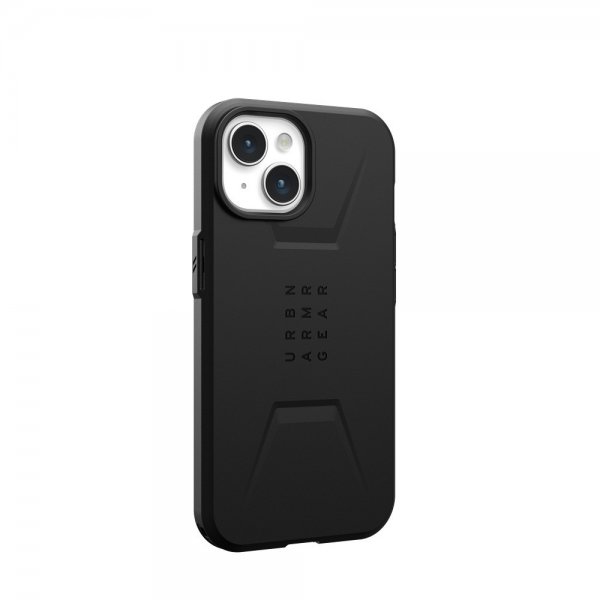 Urban Armor Gear (UAG) iPhone 15 -suojakuori Civilian MagSafe, musta