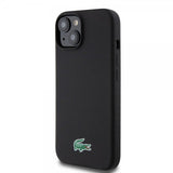 Lacoste iPhone 15 -kuori Croc Logo MagSafe Musta