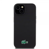 Lacoste iPhone 15 -kuori Croc Logo MagSafe Musta