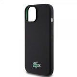 Lacoste iPhone 15 -kuori Croc Logo MagSafe Musta