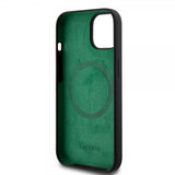Lacoste iPhone 15 -kuori Croc Logo MagSafe Musta