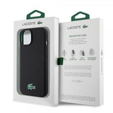 Lacoste iPhone 15 -kuori Croc Logo MagSafe Musta