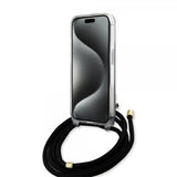 Guess iPhone 15 Kuoret Olkahihnalla Musta