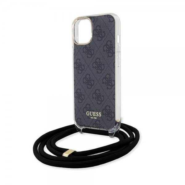 Guess iPhone 15 Kuoret Olkahihnalla Musta