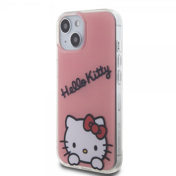 Hello Kitty iPhone 15 Kuoret Daydreaming Crossbody Pinkki