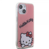 Hello Kitty iPhone 15 Kuoret Daydreaming Crossbody Pinkki