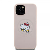 Hello Kitty iPhone 15 -kuori, painettu logo, MagSafe, pinkki