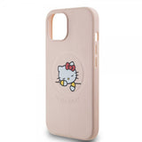 Hello Kitty iPhone 15 -kuori, painettu logo, MagSafe, pinkki