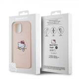 Hello Kitty iPhone 15 -kuori, painettu logo, MagSafe, pinkki