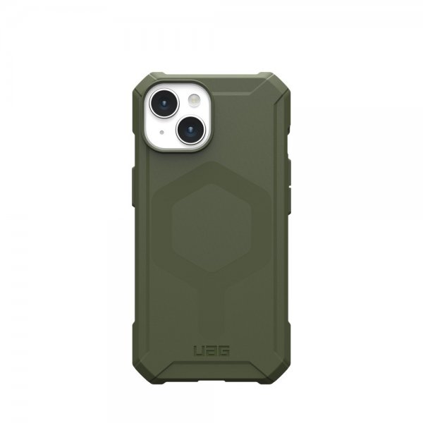 Urban Armor Gear (UAG) iPhone 15 Essential Armor MagSafe -suojakuori, Olive Drab