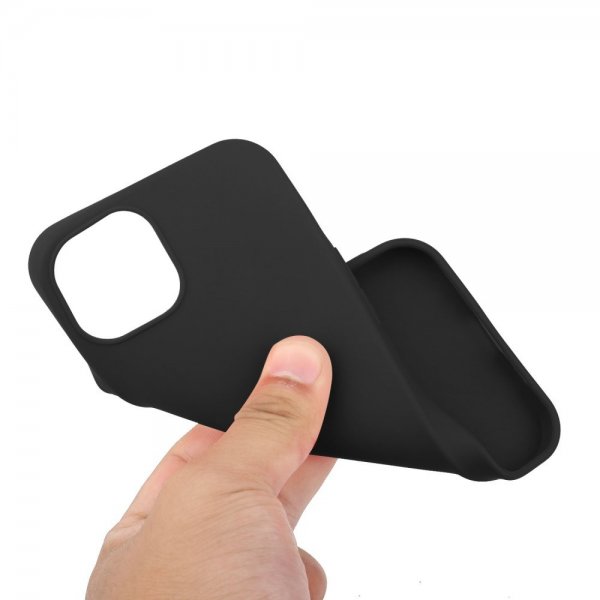 Nordic Covers iPhone 15 -kuori, Feather Series, Raven Black