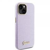 Guess iPhone 15 Kuoret Full Glitter Wrapped Lilac