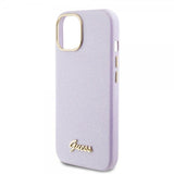 Guess iPhone 15 Kuoret Full Glitter Wrapped Lilac