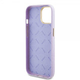 Guess iPhone 15 Kuoret Full Glitter Wrapped Lilac