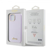 Guess iPhone 15 Kuoret Full Glitter Wrapped Lilac