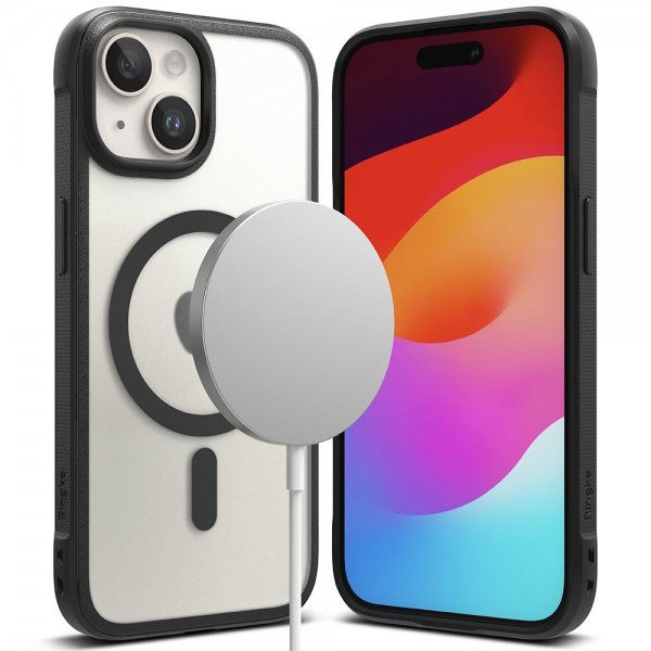 Ringke iPhone 15 -kuori Fusion Bold Magnetic Matte Black