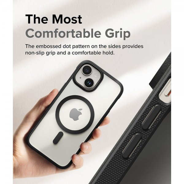 Ringke iPhone 15 -kuori Fusion Bold Magnetic Matte Black