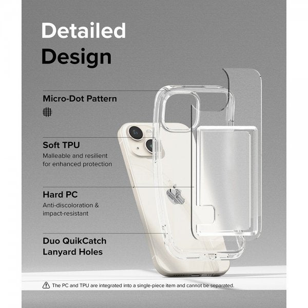 Ringke iPhone 15 -suojakuori Fusion Card Clear