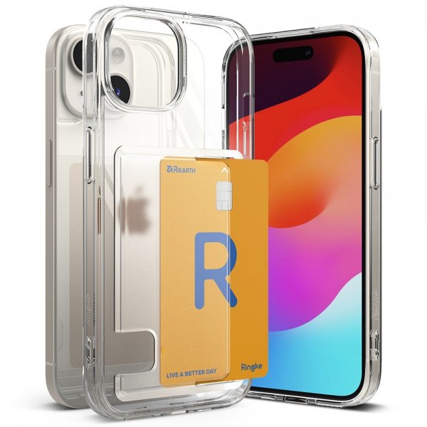 Ringke iPhone 15 -suojakuori Fusion Card Clear