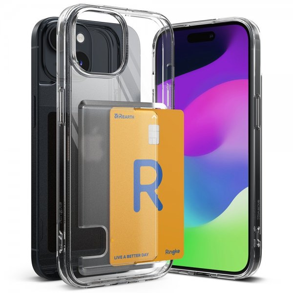 Ringke iPhone 15 -suojakuori Fusion Card Clear