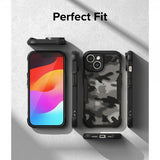 Ringke iPhone 15 -suojakuori, Fusion X Design Camo Black