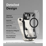 Ringke iPhone 15 -kuori Fusion X Magnetic Matte Black