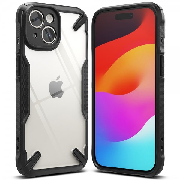 Ringke iPhone 15 -kuori Fusion X Musta