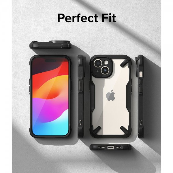 Ringke iPhone 15 -kuori Fusion X Musta