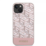 Guess iPhone 15 Kuoret G Cube MagSafe Vaaleanpunainen