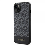 Guess iPhone 15 Kuoret G Cube MagSafe Musta