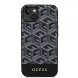 Guess iPhone 15 Kuoret G Cube MagSafe Musta
