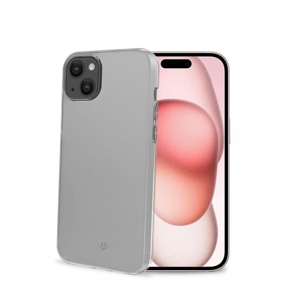Celly iPhone 15 -suojakuori GELSKIN Läpinäkyvä